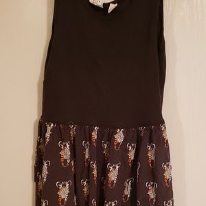 Girls kids zebra dress